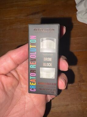 Revolution Creator Brow Block Glue - Clear with Rainbow Logo